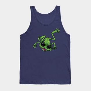 Happy Green Tree Frog Tank Top